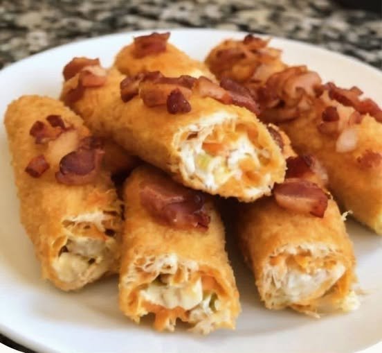 Buffalo Chicken Bacon Cheese Stick Bombs