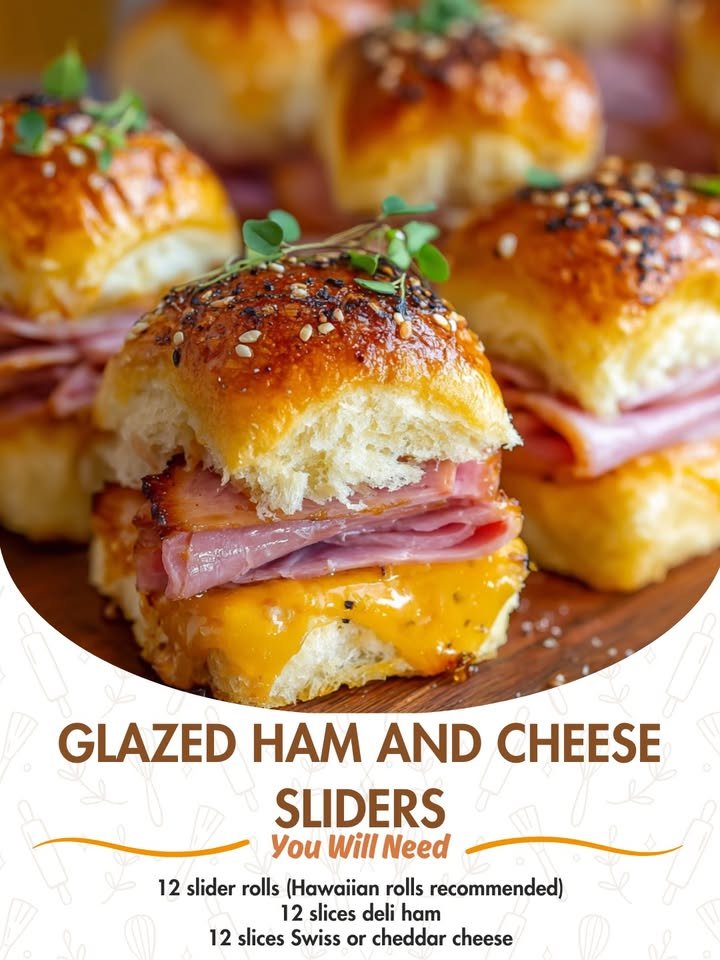 Glazed Ham and Cheese Sliders