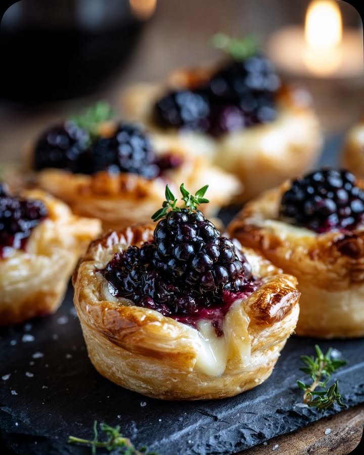 Blackberry-Brie Jalapeño Sizzle Bites