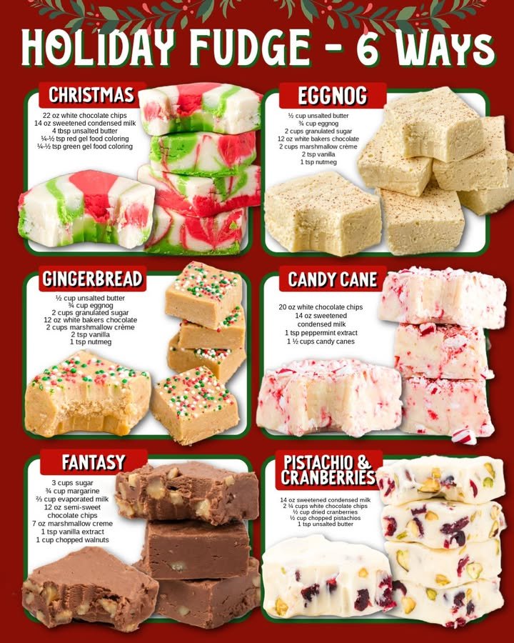 Holiday Fudge Varieties