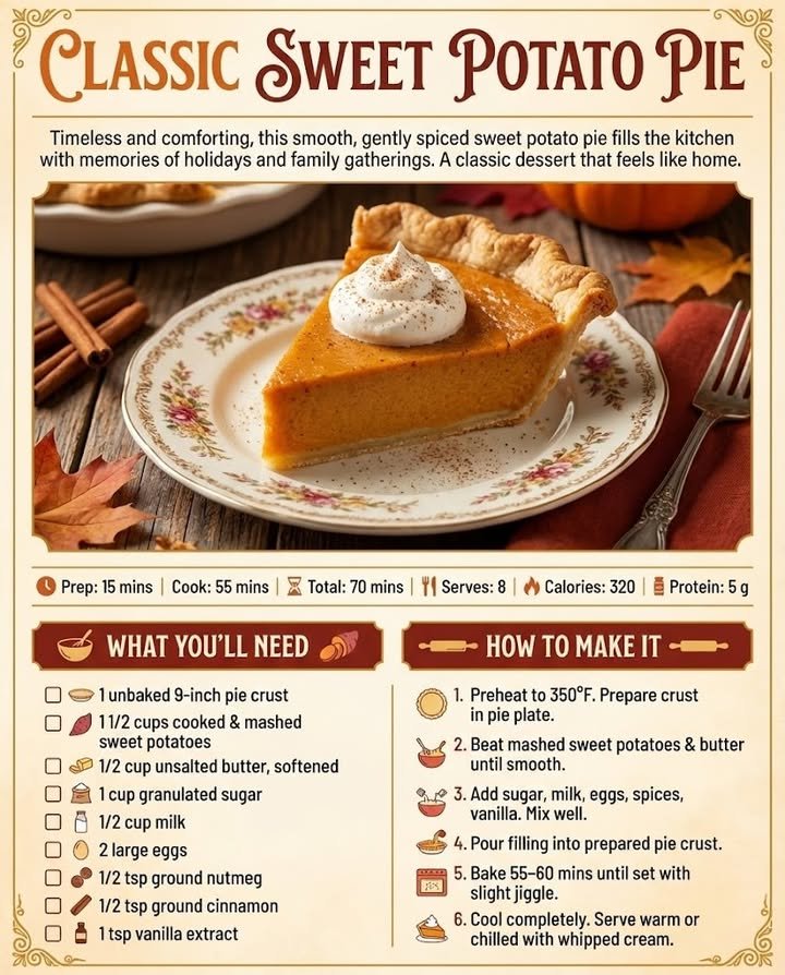 Classic Sweet Potato Pie