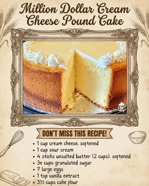 Million Dollar Cream Cheese Pound Cake