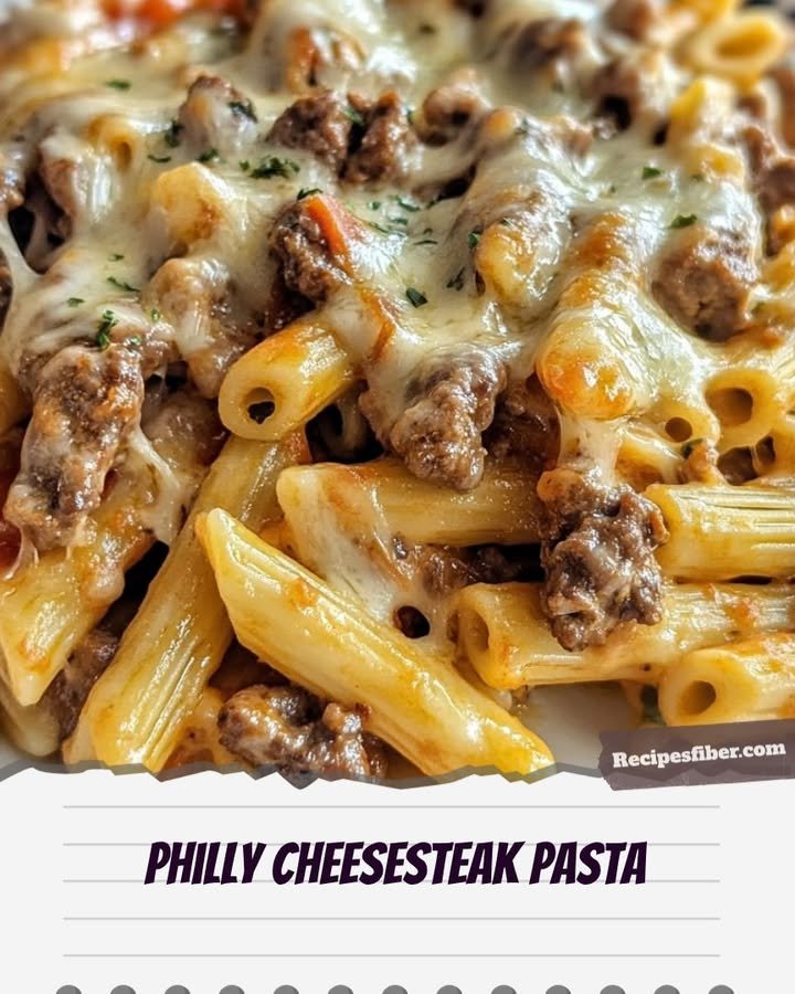 Delicious Philly Cheesesteak Pasta