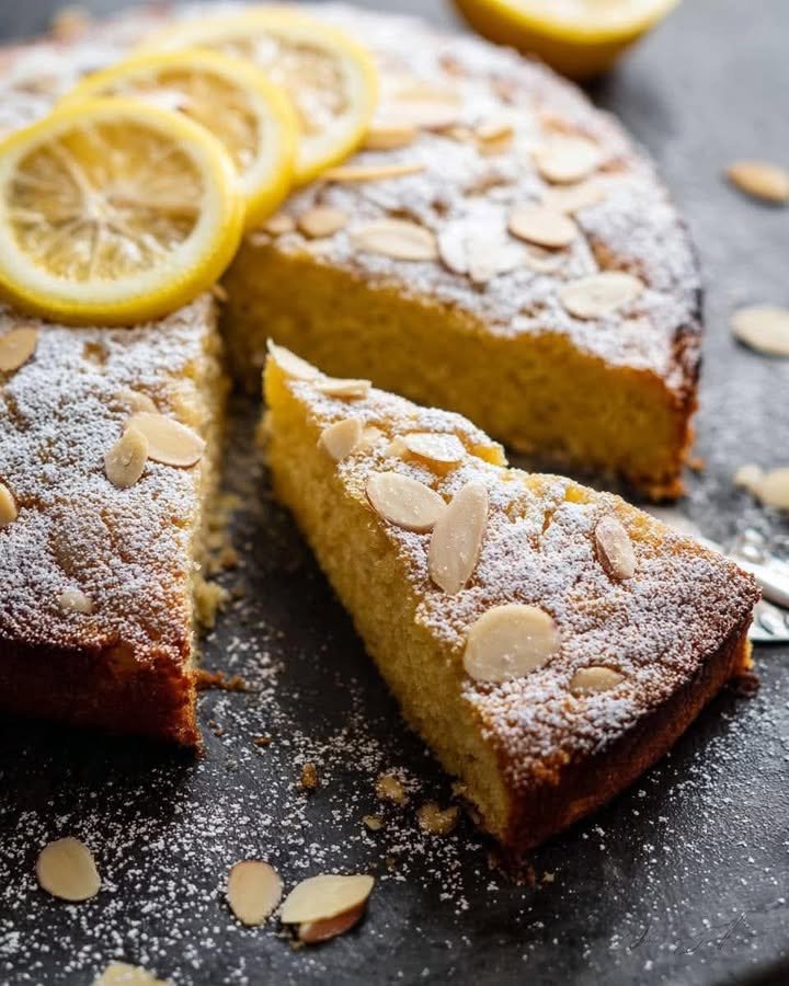 Lemon-Kissed Almond Tea Cake