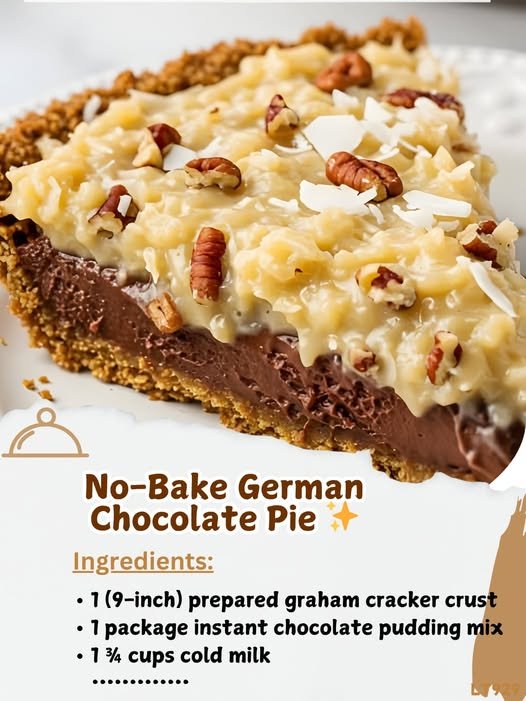 No-Bake German Chocolate Pie