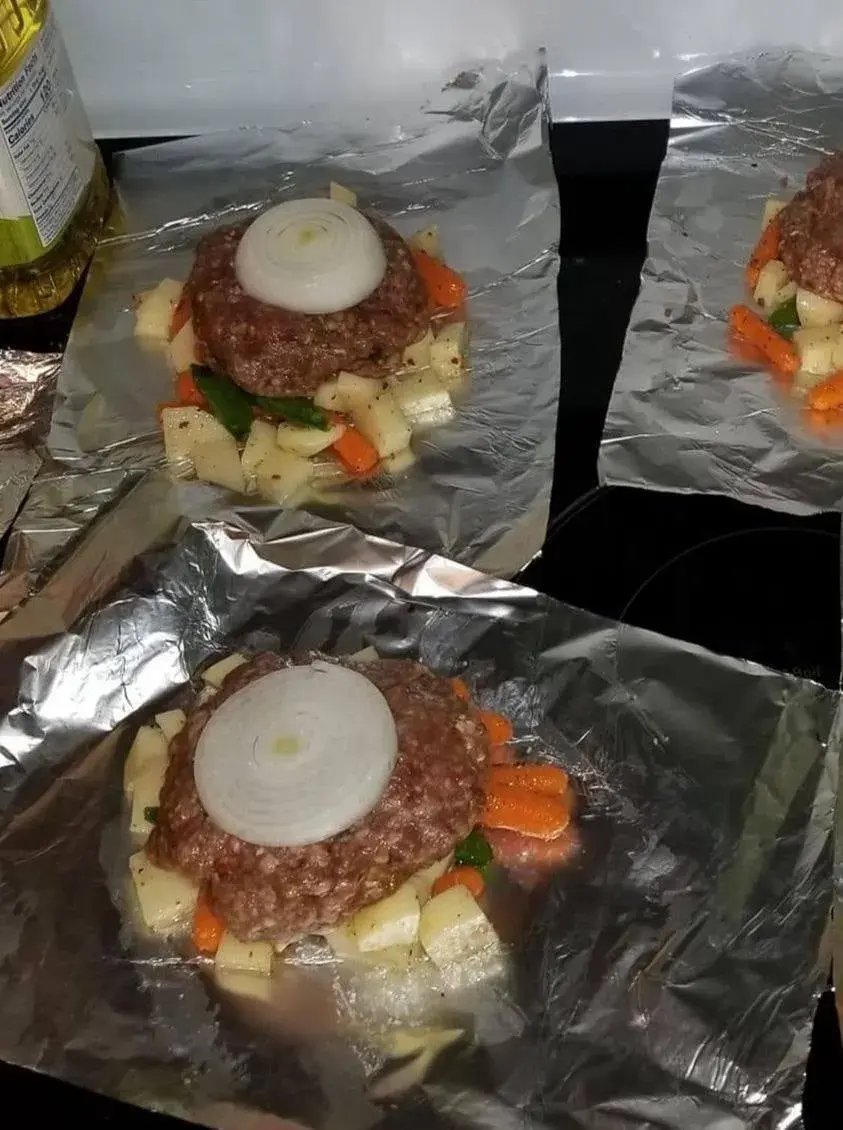 Burger Foil Packs Also Known As Hobo Dinner