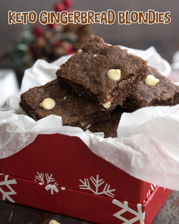 Keto Gingerbread Blondies