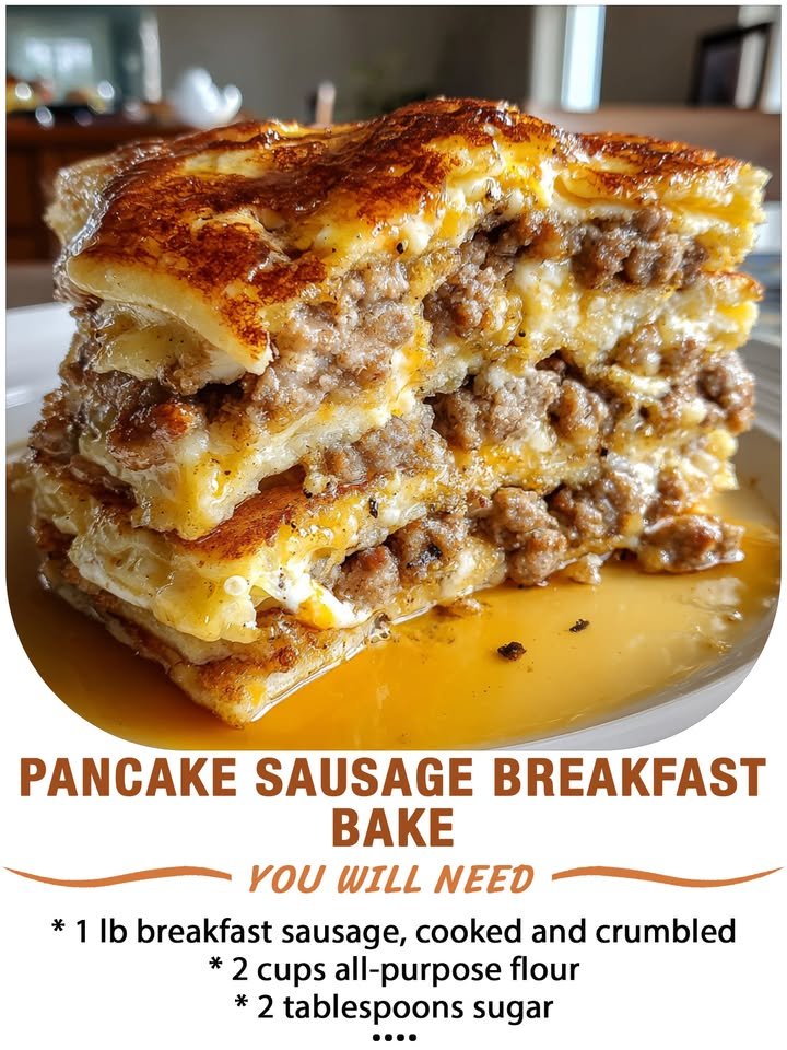 Pancake Sausage Breakfast Bake