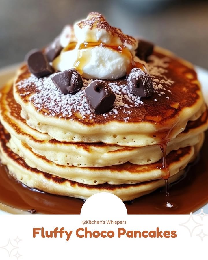 Fluffy Choco Pancakes