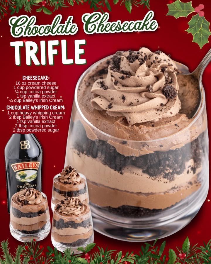 Baileys Chocolate Cheesecake Trifle