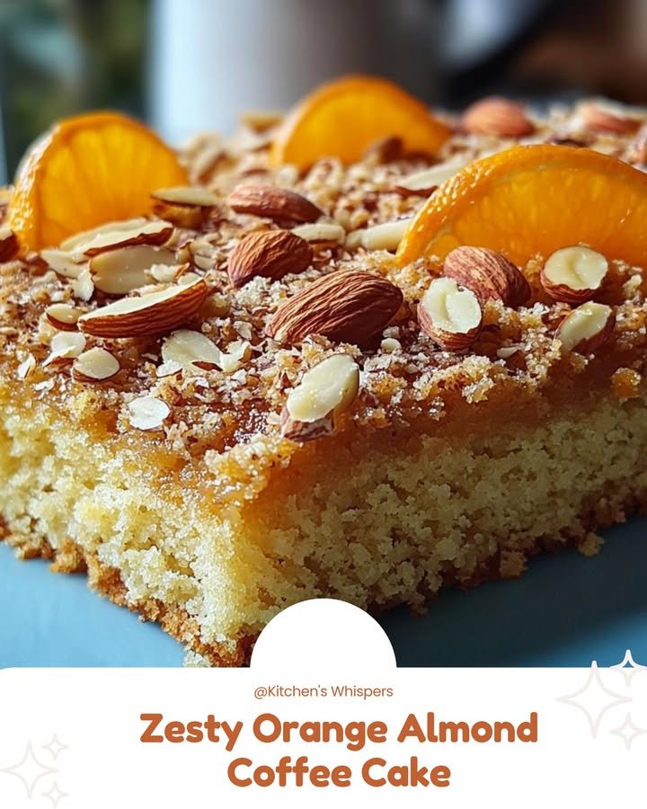 Zesty Orange Almond Coffee Cake