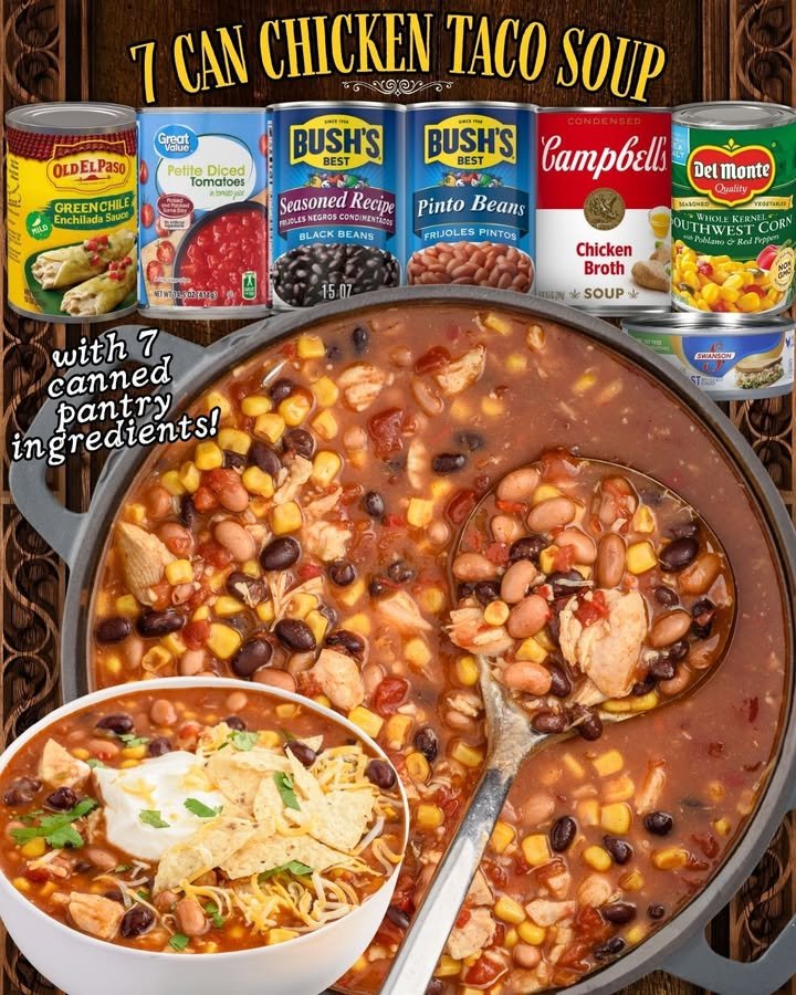 7 Can Chicken Taco Soup