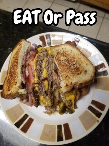 Delicious Bacon Cheeseburger with melted cheese and crispy bacon
