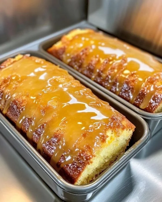 Freshly baked bread loaves cooling on a wire rack.