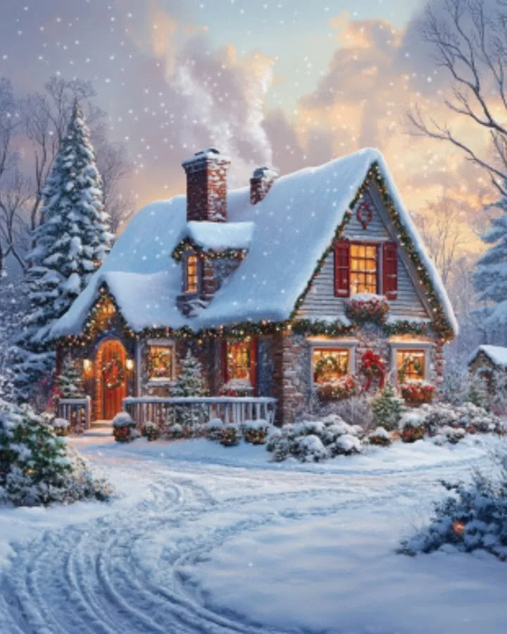 Beautifully decorated home for Christmas lovers, showcasing festive decorations and warmth.