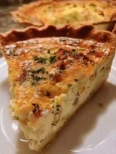 Delicious best ever quiche with fresh ingredients and a golden crust