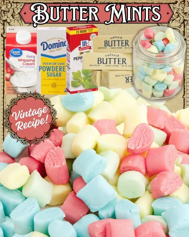 Delicious butter mints in a decorative bowl, perfect for any celebration.