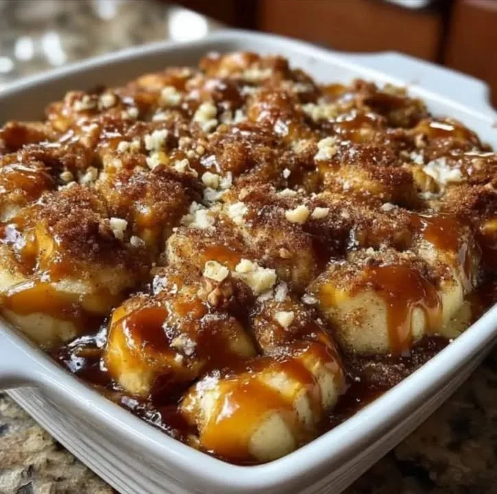 Delicious Caramel Apple Cinnamon Bombs dessert for autumn favorites