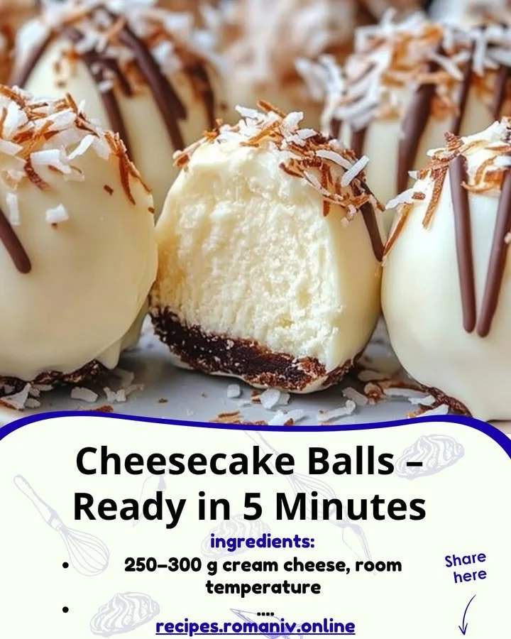 Delicious homemade cheesecake balls ready to enjoy as a sweet treat