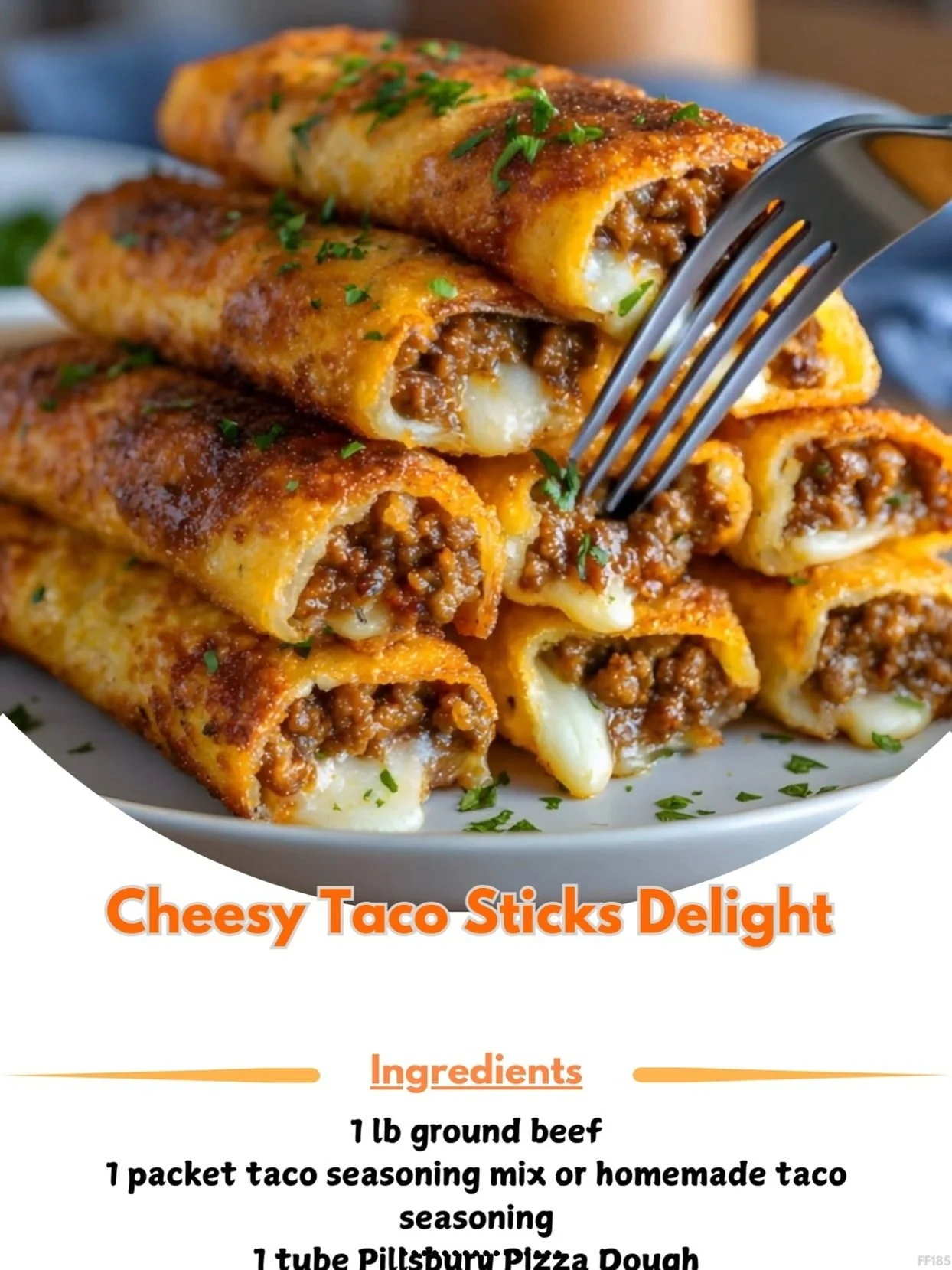 Cheesy taco sticks served with salsa on a plate