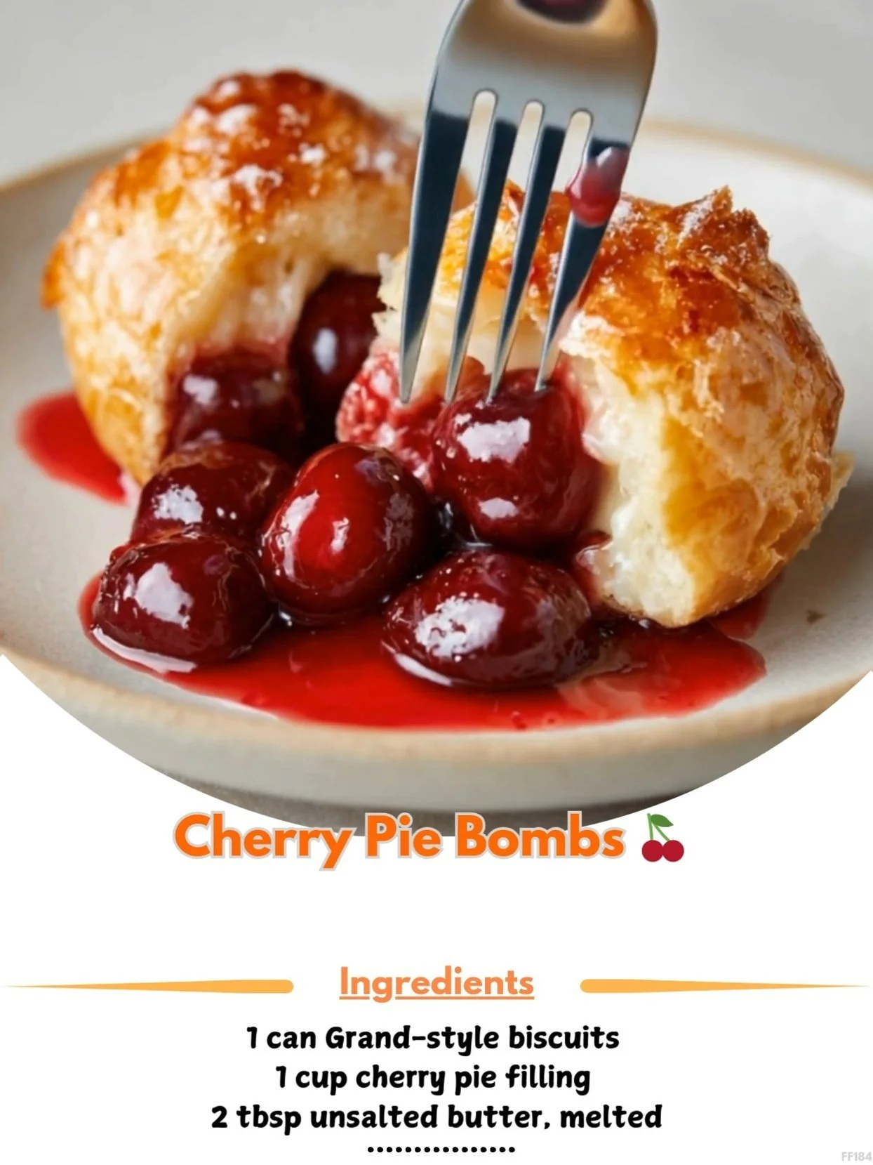 Delicious Cherry Pie Bombs ready to serve, featuring a flaky crust and cherry filling.