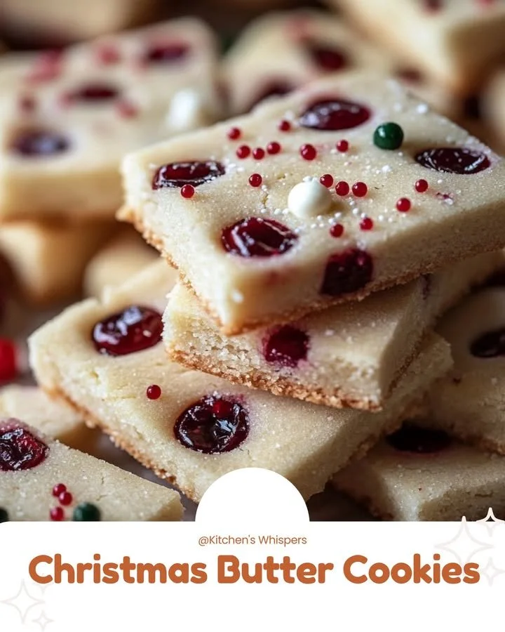 Beautiful plate of decorated Christmas Butter Cookies