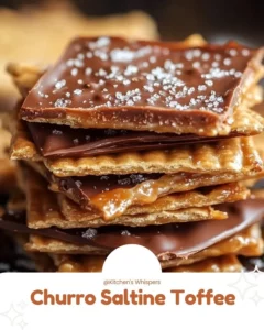 Delicious Churro Saltine Toffee dessert with a crunchy topping