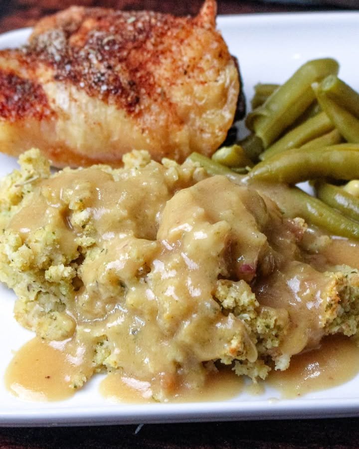 "This is the dressing my Granddaddy made every Thanksgiving during my childhood. He taught me to make it when I was 7 or 8 years old. I have been making it every year since." - Beverley