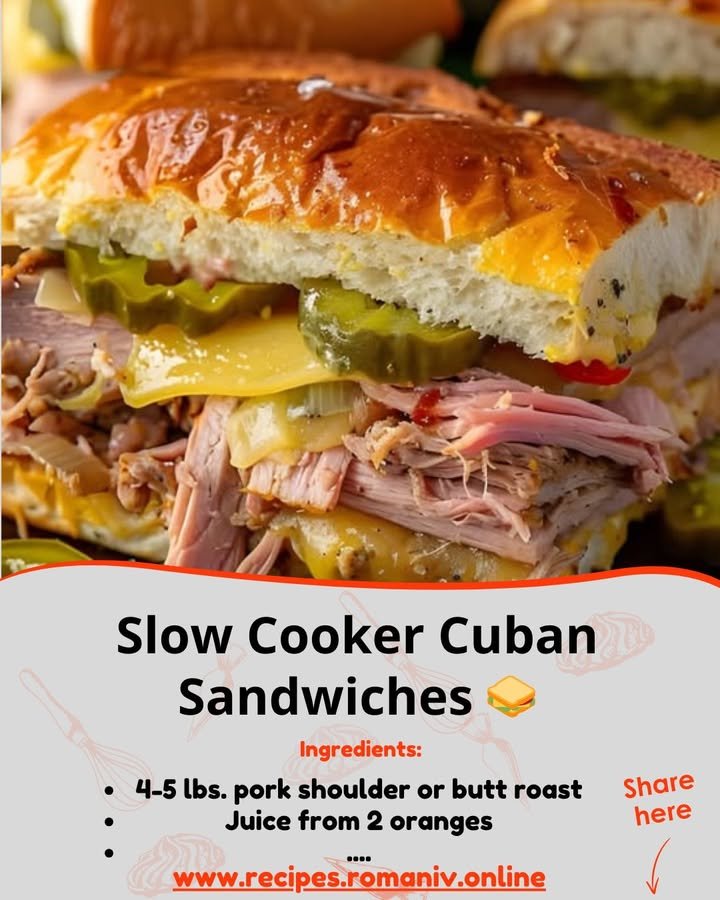 Slow Cooker Cuban Sandwiches