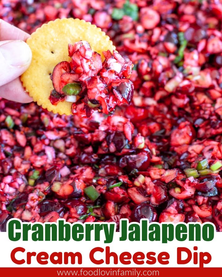 Cranberry Jalapeno Cream Cheese Dip
