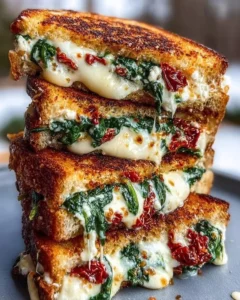 Delicious Mediterranean Melt featuring fresh ingredients and vibrant flavors.