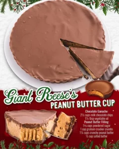 Delicious Reese's Peanut Butter Cup Pie topped with chocolate and peanut butter