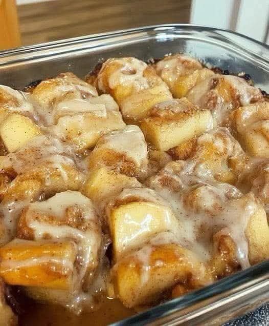 Apple Pie Cinnamon Roll Bake