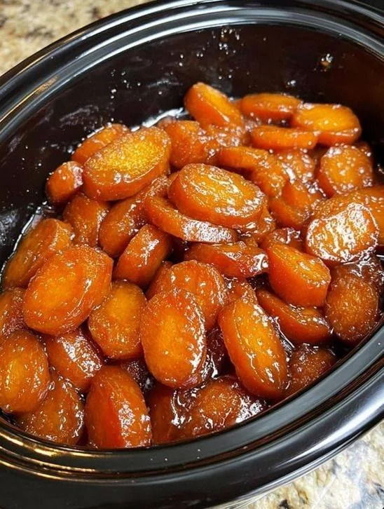 Slow Cooker Amish Honey Glazed Carrots recipe with sweet and savory flavors