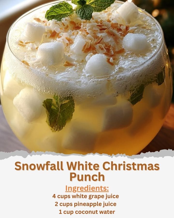 Snowfall White Christmas Punch