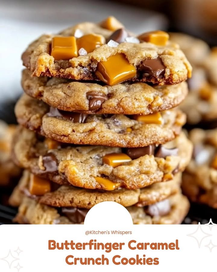 Butterfinger Caramel Crunch Cookies