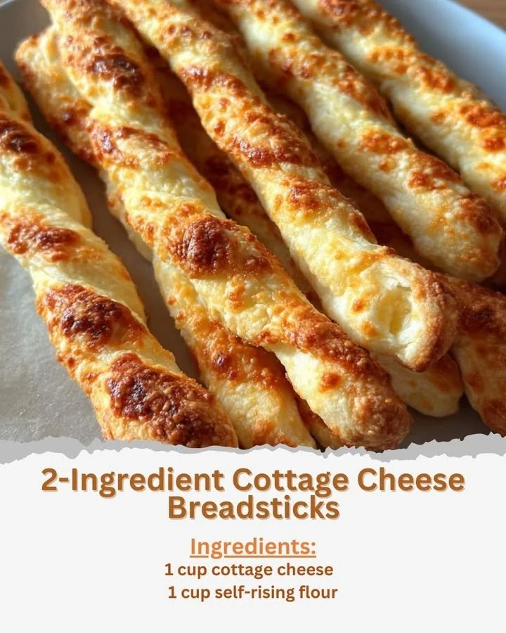 2-Ingredient Cottage Cheese Breadsticks