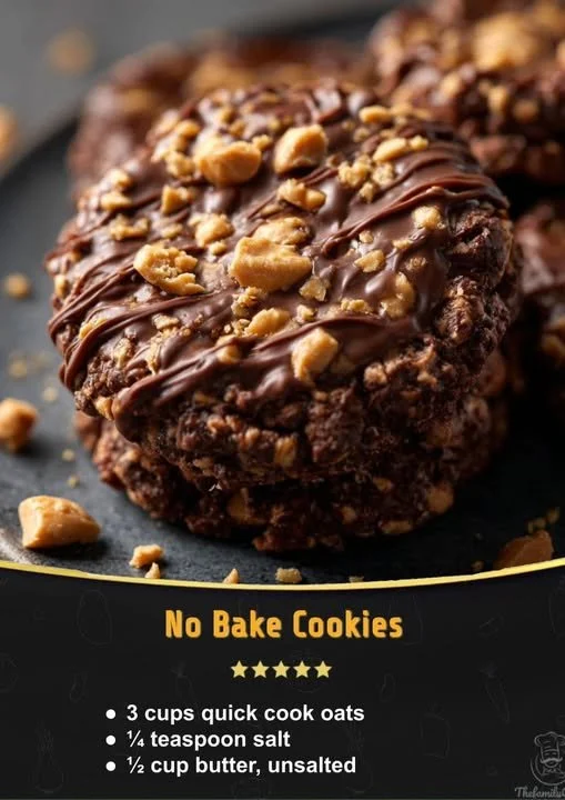 Delicious 20-minute no bake cookies ready to enjoy