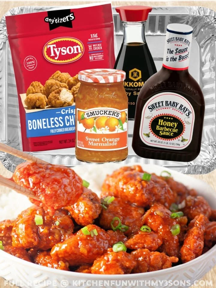 4-Ingredient Orange Chicken