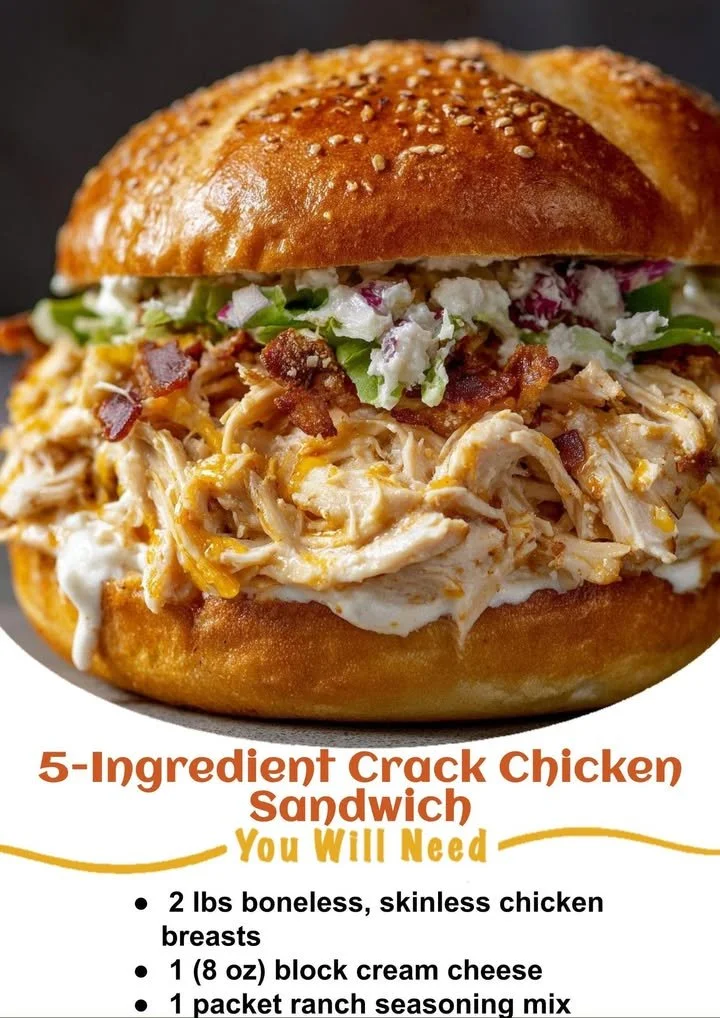 5-Ingredient Crack Chicken Sandwich