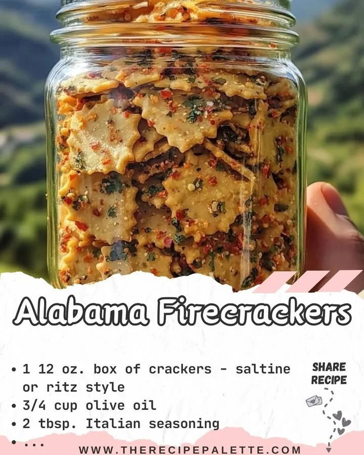 A bowl of Alabama Firecrackers, spicy seasoned snacks perfect for gatherings.