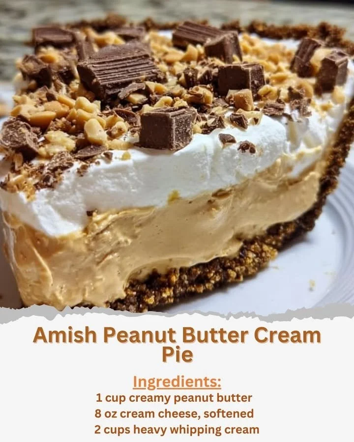 Amish Peanut Butter Cream Pie