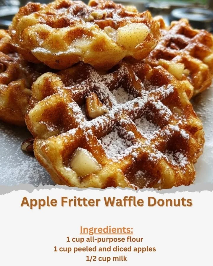 Apple Fritter Waffle Donuts