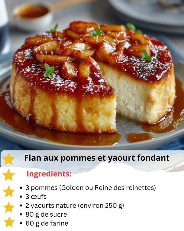 Apple Yogurt Flan