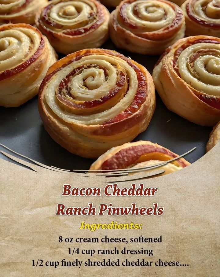 Bacon Cheddar Ranch Pinwheels appetizer on a plate