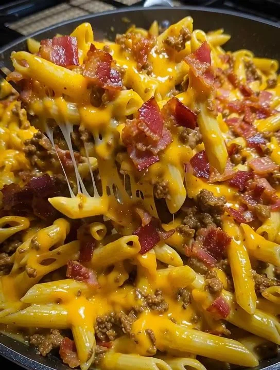 Bacon Cheeseburger Pasta Bake