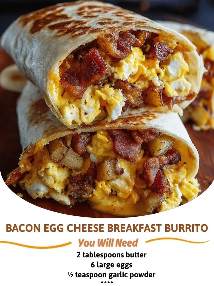 Bacon Egg Cheese Breakfast Burrito