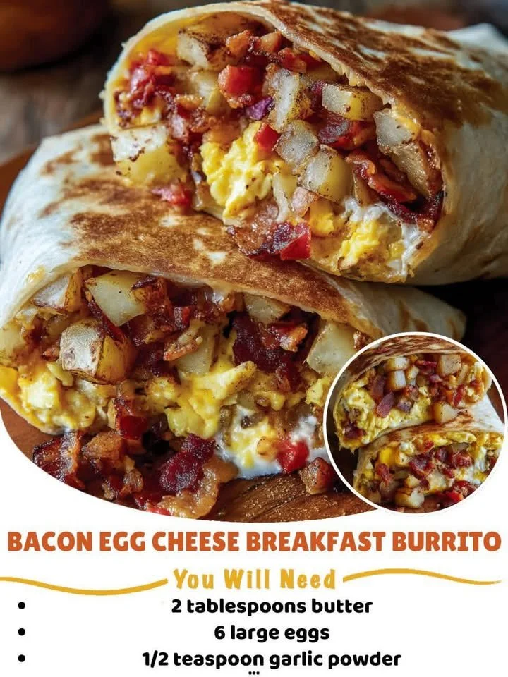 Bacon Egg Cheese Breakfast Burrito