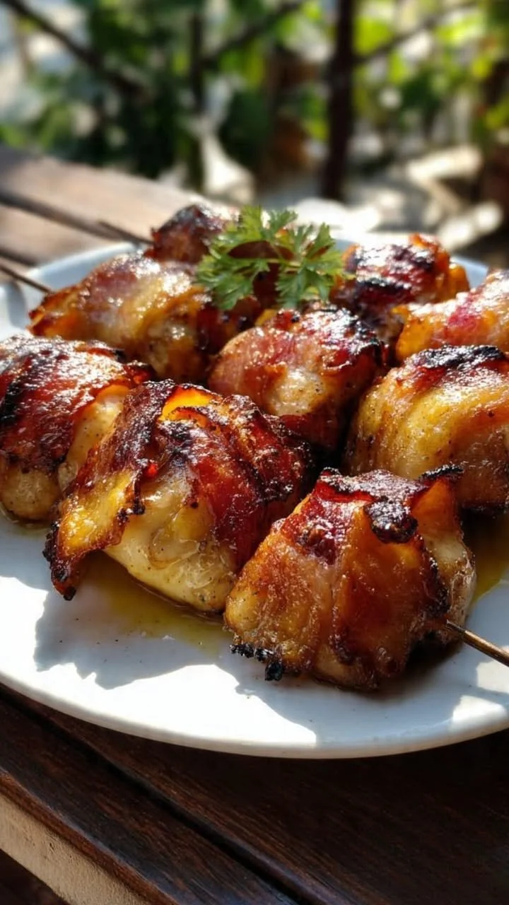 Bacon Wrapped Chicken Bites