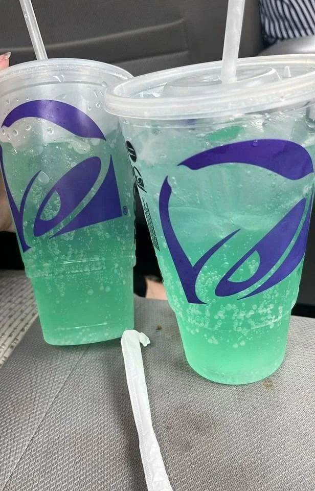 Baja Blast tropical soda in a refreshing drink with bright colors.